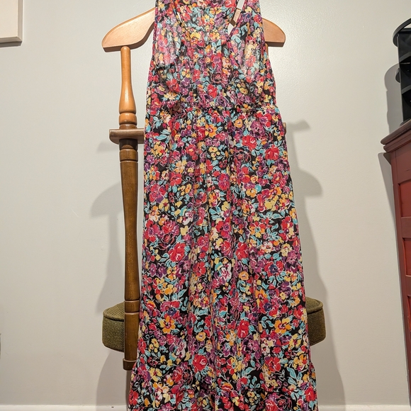 Xhilaration High Low Dress - Red and Yellow Floral - Picture 4 of 4